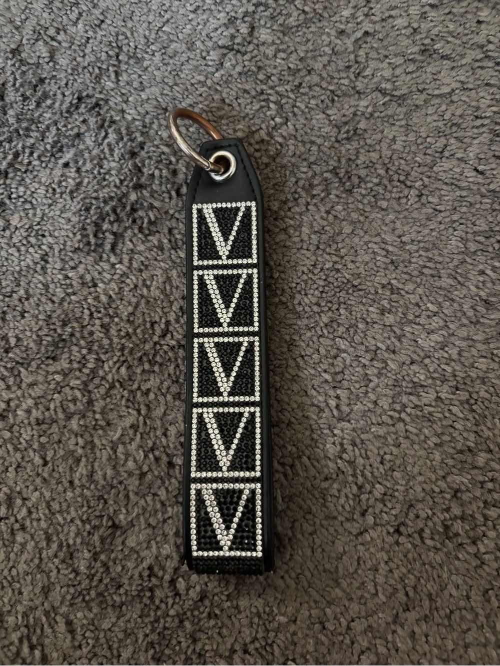 RARE Limited Edition Victoria Secret Wristlet Strap Keychain Rhinestone